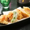 海老真丈湯葉揚げ